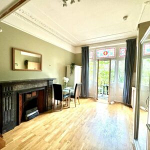 Studio 10 @11 Glazbury Road W14 9AS Double studio private shower share toilet  with mezzanine and balcony Price £1150p/m