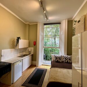 Studio 8@59 Prince’s Square W2 4PX (Council tax band A) Double self-contained studio with balcony Price £1360p/m